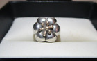 Pandora Charm - Two Tone Flower Bud Silver And 14k Gold Charm - 790184