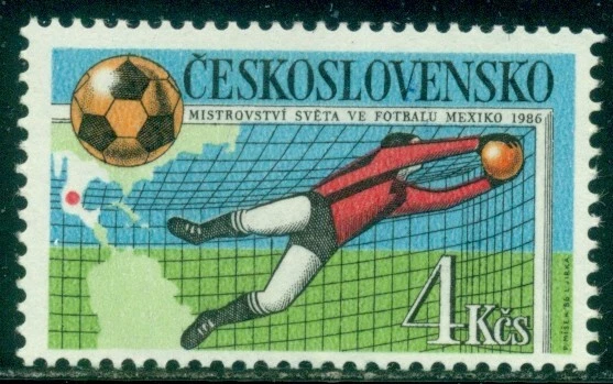 CHECOSLOVAQUIA SCOTT # 2607, INT. FÚTBOL, COMO NUEVO, OG, NH, ¡GRAN PRECIO! Foto 1 de 1