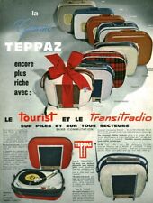 Publicité ancienne électrophone Teppaz Tourist et Transitradio 1964 issue magazi