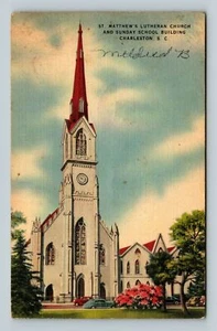 St. Matthew's Lutheran Chruch Sunday School Charleston South Carolina Postcard - Picture 1 of 2