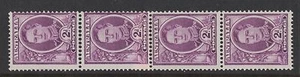 1948 Australia GEO VI SG 230aa muh coil strip 4 - Picture 1 of 2
