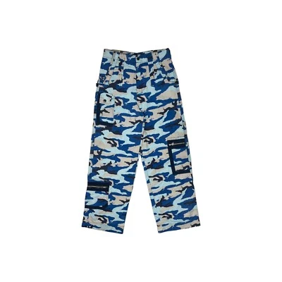 Pantalones de carga vintage Rocawear camuflados para mujer 25w 29l azul, negro y gris Foto 1 de 4