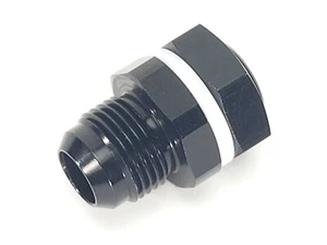 -10AN Fuel Cell Bulkhead Fitting - Black Anodized - 14392 - Picture 1 of 4