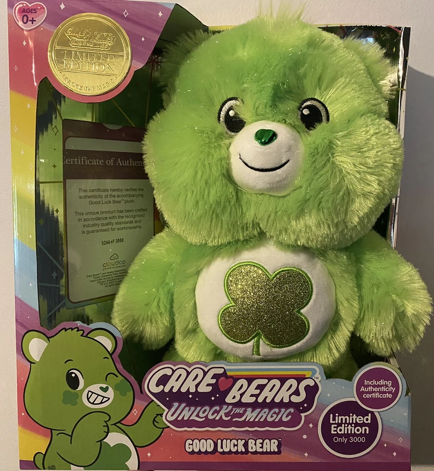 Care Bears Good Luck Bear Australian Limited Edition Green - image 1 of 1