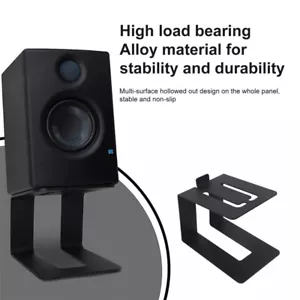 Desktop Speaker Stands Metal Speaker Riser Stand Bookshelf Speaker Desk Stand - Picture 1 of 11