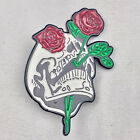 Skull With Roses  Pin Horror Witch Goth Emo