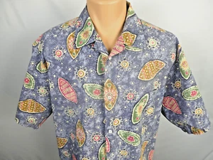 Staters by Reyn Spooner VTG Men's XL Aloha Shirt Short Sleeve 1995 "Nandi" - Picture 1 of 8