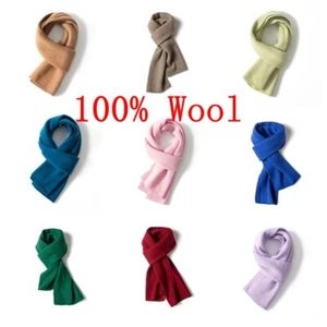 Men's 100% Pure Cashmere Winter Scarf 59-Inchesx10-Inches  Knitted Warm Neckwear - Picture 1 of 34