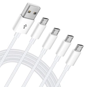 Micro USB Cable, FLEAVER 4 in 1 Fast Charging Cable PVC Outer Cover Pure Bare Co - Picture 1 of 4