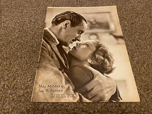 FTWB14 MAGAZINE PIN UP PICTURE 11X8 MILES MANDER & JOAN WYNDHAM - Picture 1 of 1