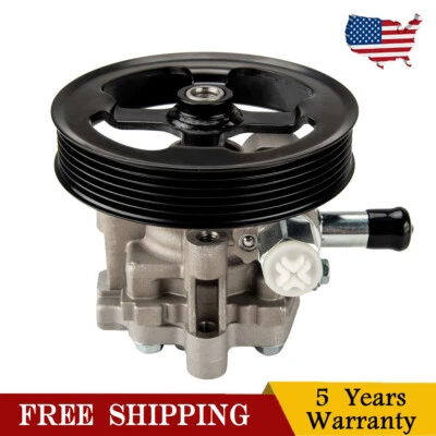 Power Steering Pump w/ Pulley For Dodge Caliber Jeep Compass Patriot 2007-2012 - Image 1 of 4