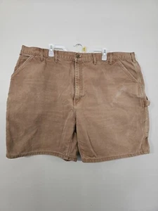 Vintage Carhartt B25-BRN Made In USA Men's Carpenter Workwear Canvas Shorts  - Picture 1 of 5