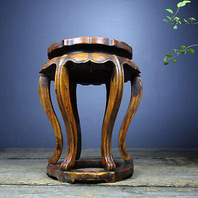 8  Chinese Rosewood Statue Exquisite Antique Decor Carved Wooden Shelf Ornament • 199.07$