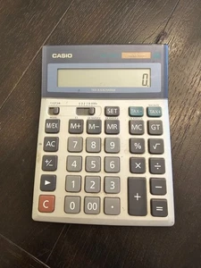 CASIO DM-1200TE Two Way Power Tax & Exchange Calculator 12 Digits Excellent Cond - Picture 1 of 4