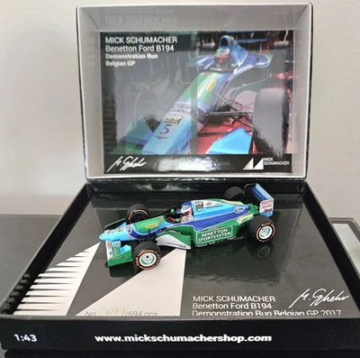 Mick Schumacher Benetton B194 DEMO 1:43 Belgium GP 2017 - Image 1 of 3