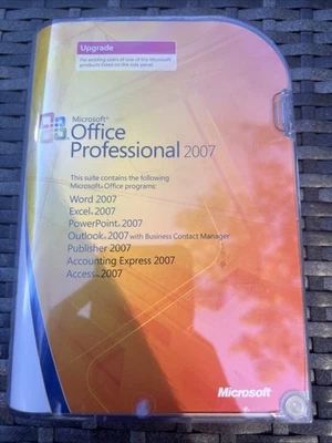 Microsoft Office Professional 2007 Upgrade - Retail Version, Complete w/ Key - Image 1 of 3