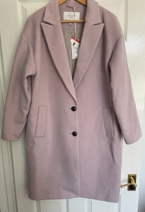 Gianni Feraud Femme Women's Olive Coat Mid Length Lilac Size Medium NEW with tag - Picture 1 of 12