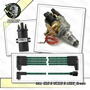A Plus engine Electronic Distributor Viper Coil Green 8mm HT Leads 998 1275cc - Picture 1 of 11