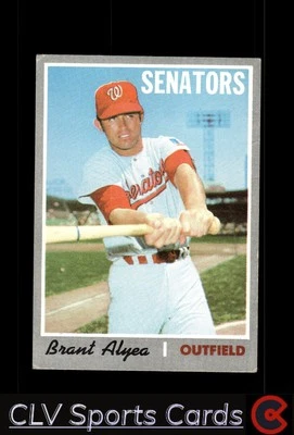 Baseball sports Topps Brant Alyea Washington Senators Near Mint or Better - Image 1 of 2