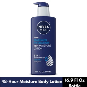NIVEA MEN Maximum Hydration 48-Hour Moisture Body Lotion for Dry Skin, Aloe Vera - Picture 1 of 6