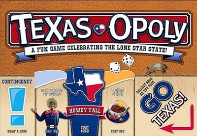 Late for the Sky Texas-opoly Board Game 96-9600 Months Collectible Fun - Image 1 of 3