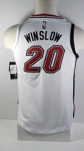 Youth Miami Heat Justise Winslow #20 Replica White Legacy Swingman Jersey L 0070 - Picture 1 of 6