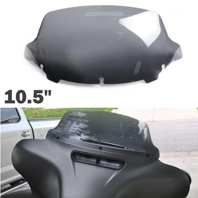 10.5'' Smoke Front Windshield Windscreen for Harley Touring Electra Glide 2014+ Foto 1 de 4