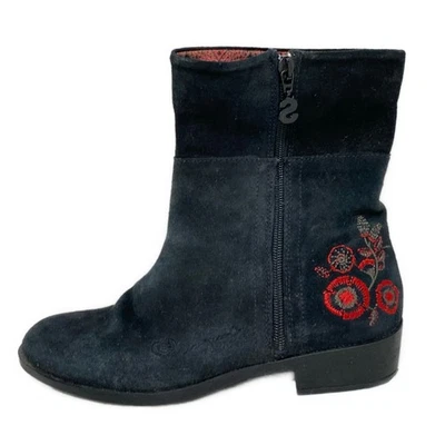 Auténticas botas para mujer Desigual - negras rojas caqui de gamuza Foto 1 de 4