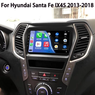 Para Hyundai Santa Fe IX45 2013-2018 Carplay 4+64GB Coche Estéreo GPS Navegación Radio FM Foto 1 de 4