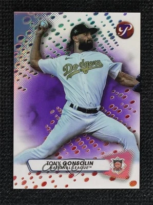 2023 Topps Pristine Purple Refractor /99 Tony Gonsolin #295 - Image 1 of 2