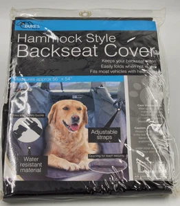 HAMMOCK STYLE BACKSEAT COVER BY DUKES (BLACK) 56X54 - Picture 1 of 1