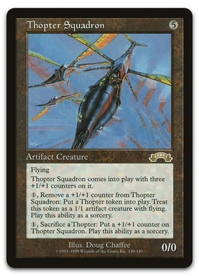 Thopter Squadron #140 (LP) Exodus EXO Magic MTG - Image 1 of 2