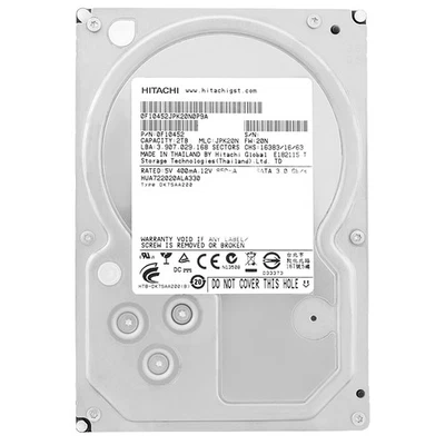 Festplatte Hitachi 2TB HUA722020ALA330 7200U/min 32MB Sata II 3,5" Zoll - Bild 1 von 4