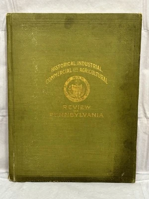 History of Pennsylvania Book Antique 1917 Early 1900s Industry Commerce Atlas - Image 1 of 4