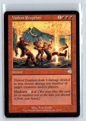VIOLENT ERUPTION - Torment – MTG Magic the Gathering Card - Uncommon - Image 1 of 4