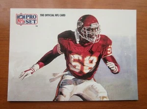 1991  NFL PRO SET  SERIES 2  DERRICK THOMAS # 420  KANSAS CITY CHIEFS  ALL-AFC  - Picture 1 of 4