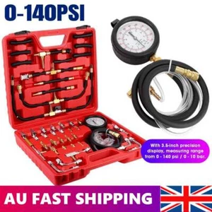 Universal Fuel Injection Gauge Pressure Tester Test Kit Car System Pump Tool Set - Picture 1 of 12