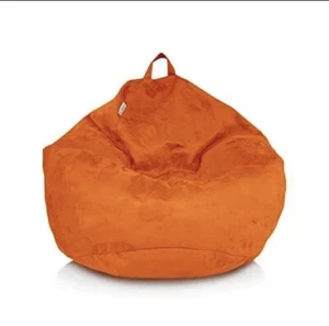 DELMACH BEAN BAG Stuff Animal Orange Storage/Cover Soft Microsuede Extra Large - Picture 1 of 9