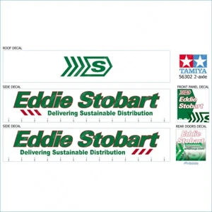 Tamiya 56302 1/14 Eddie Stobart Delivering Trailer Laminated Side & Roof Decals - Picture 1 of 3