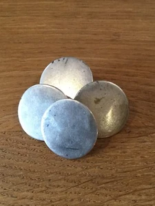 4 BOTONES ANTIGUOS PLATA SÓLIDA  - Imagen 1 de 5