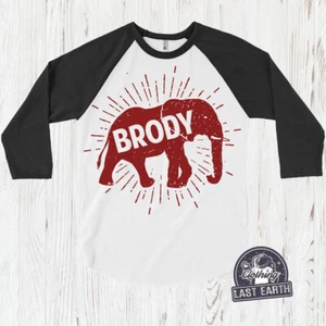 Elephant Birthday Shirt Boys Girls Personalized Birthday Gift Cute Elephant Tee - Picture 1 of 2