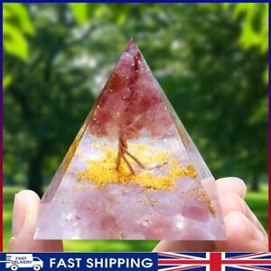 # Natural Crystal Gem Pyramid Tree of Healing Energy Stone Home Office Decor
