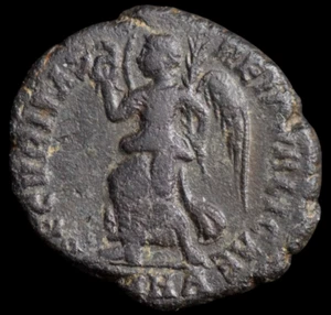 VALENTINIANER I. Antike römische Münze. CAESAR 364-375 AD. Æ 18 mm. 2,40 gramm. #1508 - Bild 1 von 3