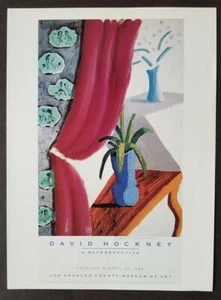 David Hockney "Still Life with Magenta Curtain" Poster Print offset Litho 1994 - Picture 1 of 1
