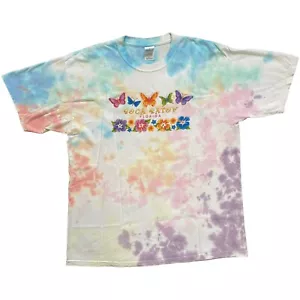 Camiseta para mujer XL Boca Raton Florida Tie Dye estilo vintage con mariposas - Imagen 1 de 7
