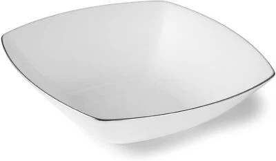 Mikasa 262874 Couture Platinum 7" Bone China Square Soup Bowl - Image 1 of 2