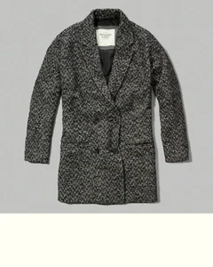ABERCROMBIE & FITCH Heritage Wool Outwear Coat Women - M (NWT) - Picture 1 of 4