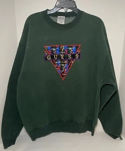 Vintage Guess Embroidered Crewneck Sweatshirt Made in USA XXL - Picture 1 of 9