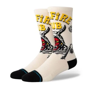 Stance Hellfire Crew Socks - Vintage White - Picture 1 of 3