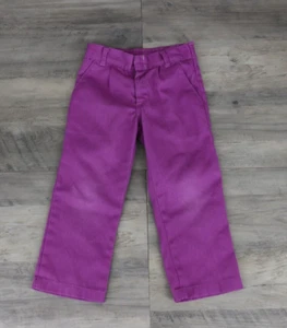 VINTAGE Sears Perma Prest Little Girls Size 4 Pleated High Rise Pants Purple - Picture 1 of 11